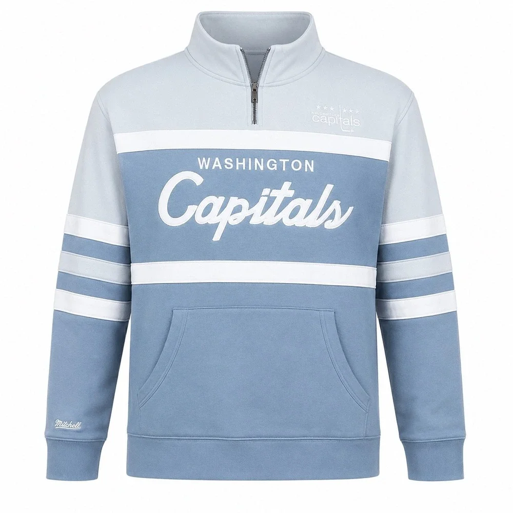 Washington Capitals NHL 1/4 Zip Sweatshirt Men 2XL NEW sportswear hockey gray